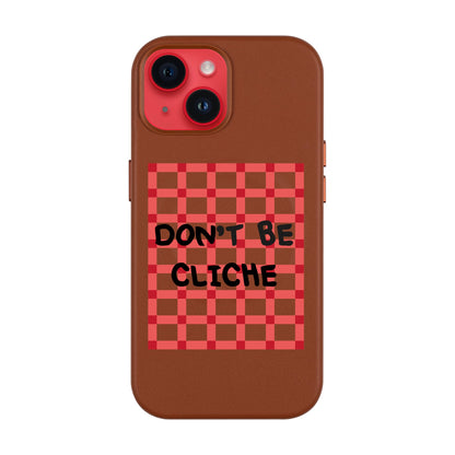 DON'T BE CLICHE-Leather Kılıf MagSafe Özellikli - iPhone 11