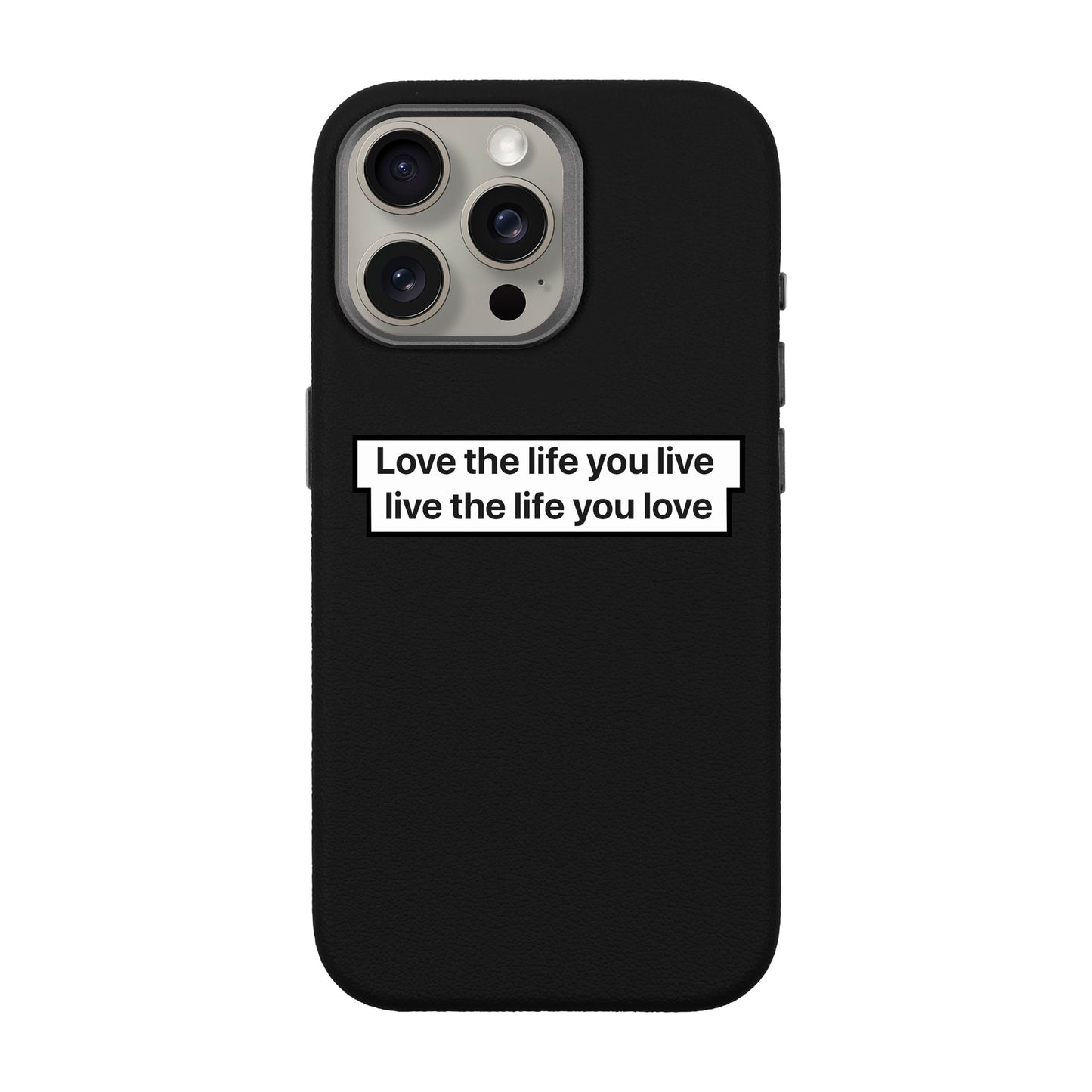 LOVE THE LIFE-iPhone 15 Pro Max Leather Premium Kılıf MagSafe Özellikli