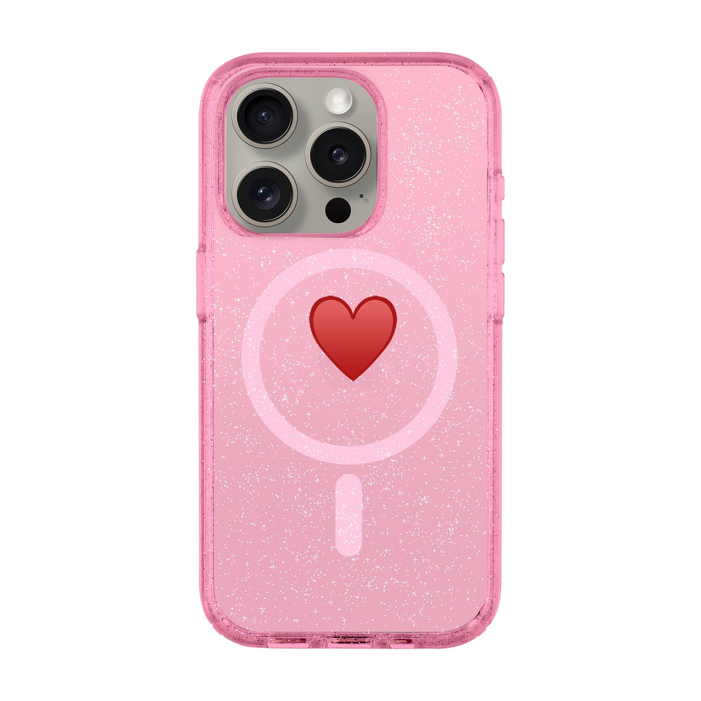 SPREAD HEART-iPhone 15 Pro Shiny Kılıf MagSafe Özellikli