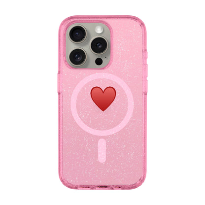 SPREAD HEART-iPhone 15 Pro Shiny Kılıf MagSafe Özellikli