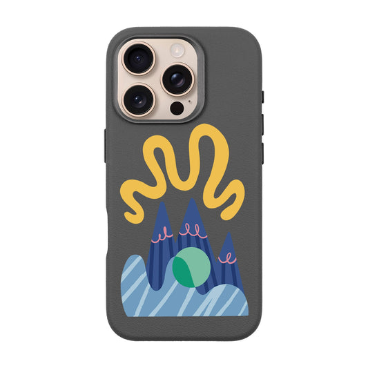 MOUNTAIN-iPhone 16 Pro Leather Premium Kılıf MagSafe Özellikli
