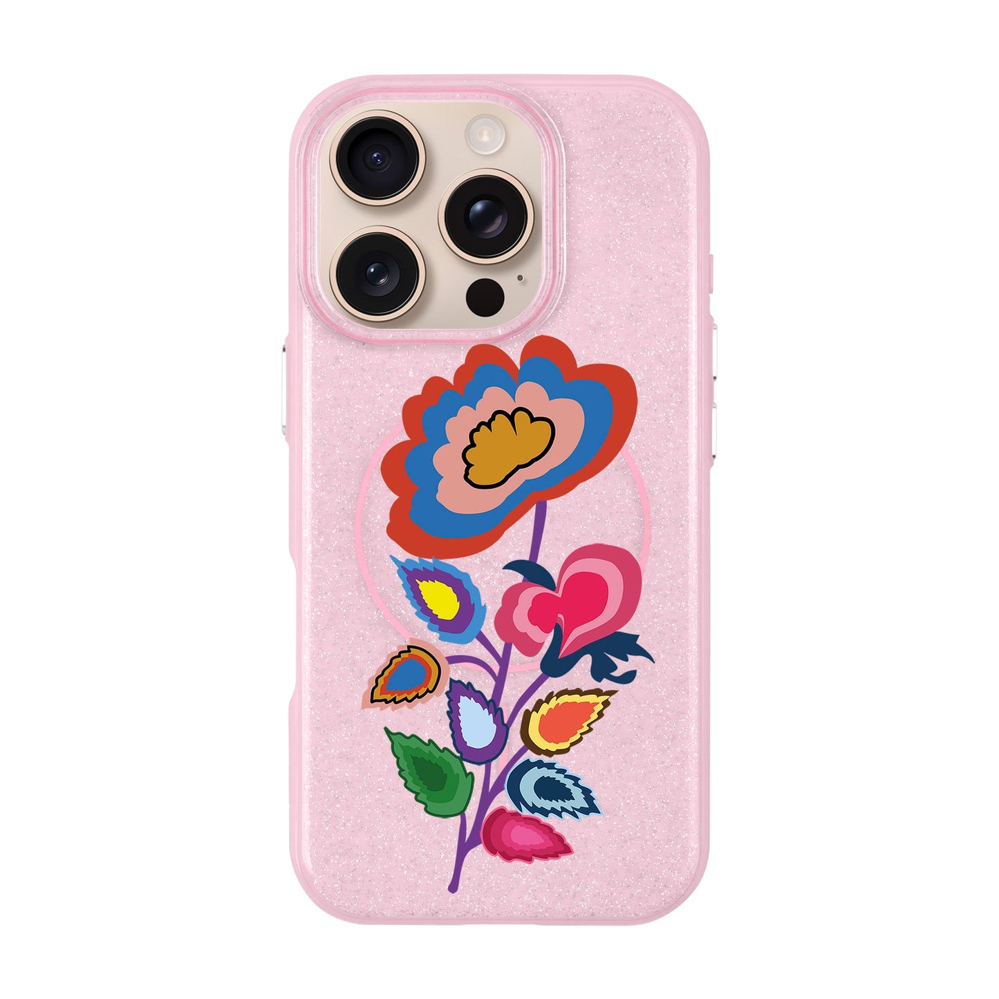 KNITTED FLOWER-iPhone 16 Pro Radiant Kılıf MagSafe Özellikli