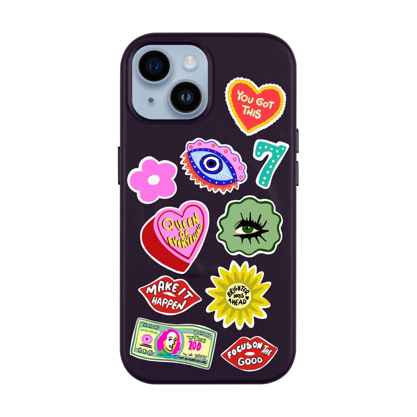 HM STICKERS-Leather Kılıf MagSafe Özellikli - iPhone 13