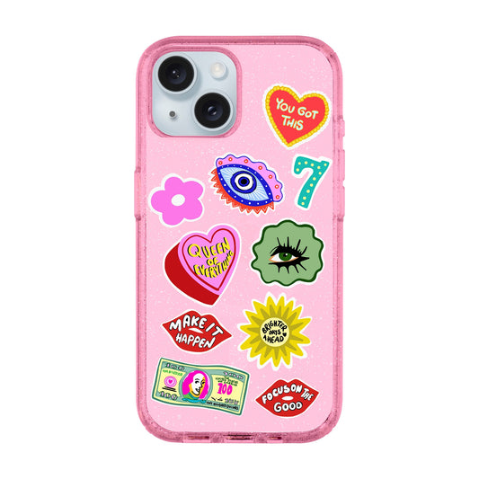 HM STICKERS-iPhone 15 Plus Shiny Kılıf MagSafe Özellikli