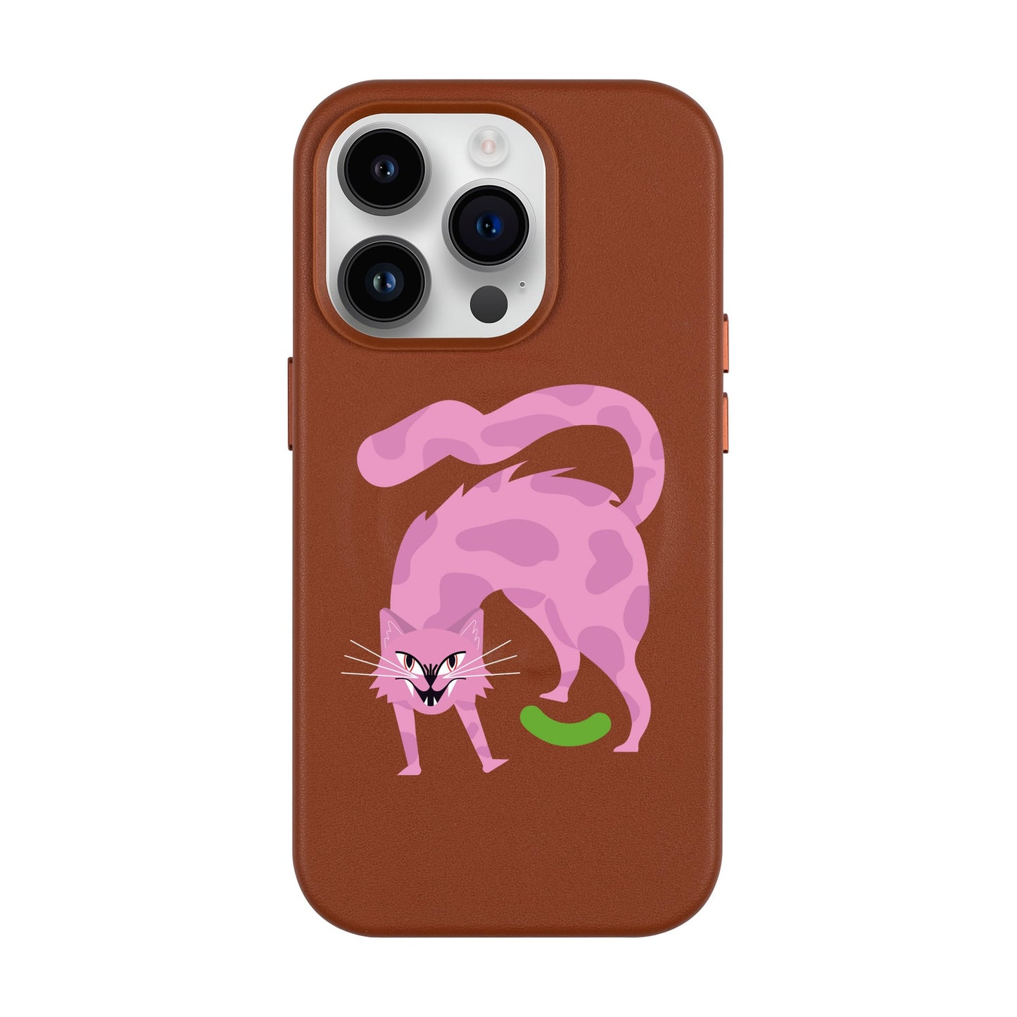 GRUMBLEPAWS-Leather Kılıf MagSafe Özellikli - iPhone 14 Pro