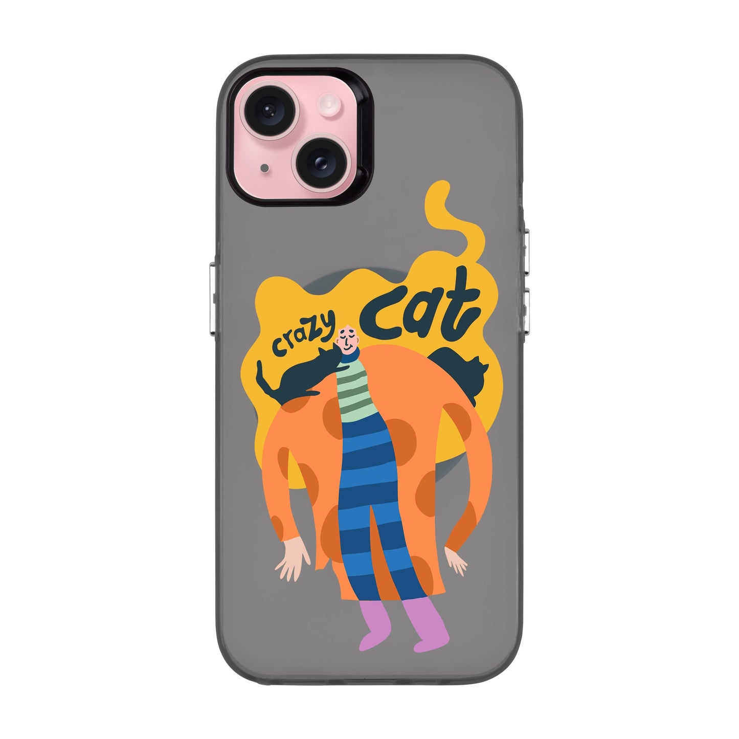 CRAZY CAT-iPhone 15 Plus Hold Kılıf MagSafe Özellikli