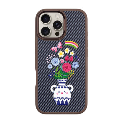 PARTERRE-iPhone 16 Pro Max Plaid Kılıf MagSafe Özellikli