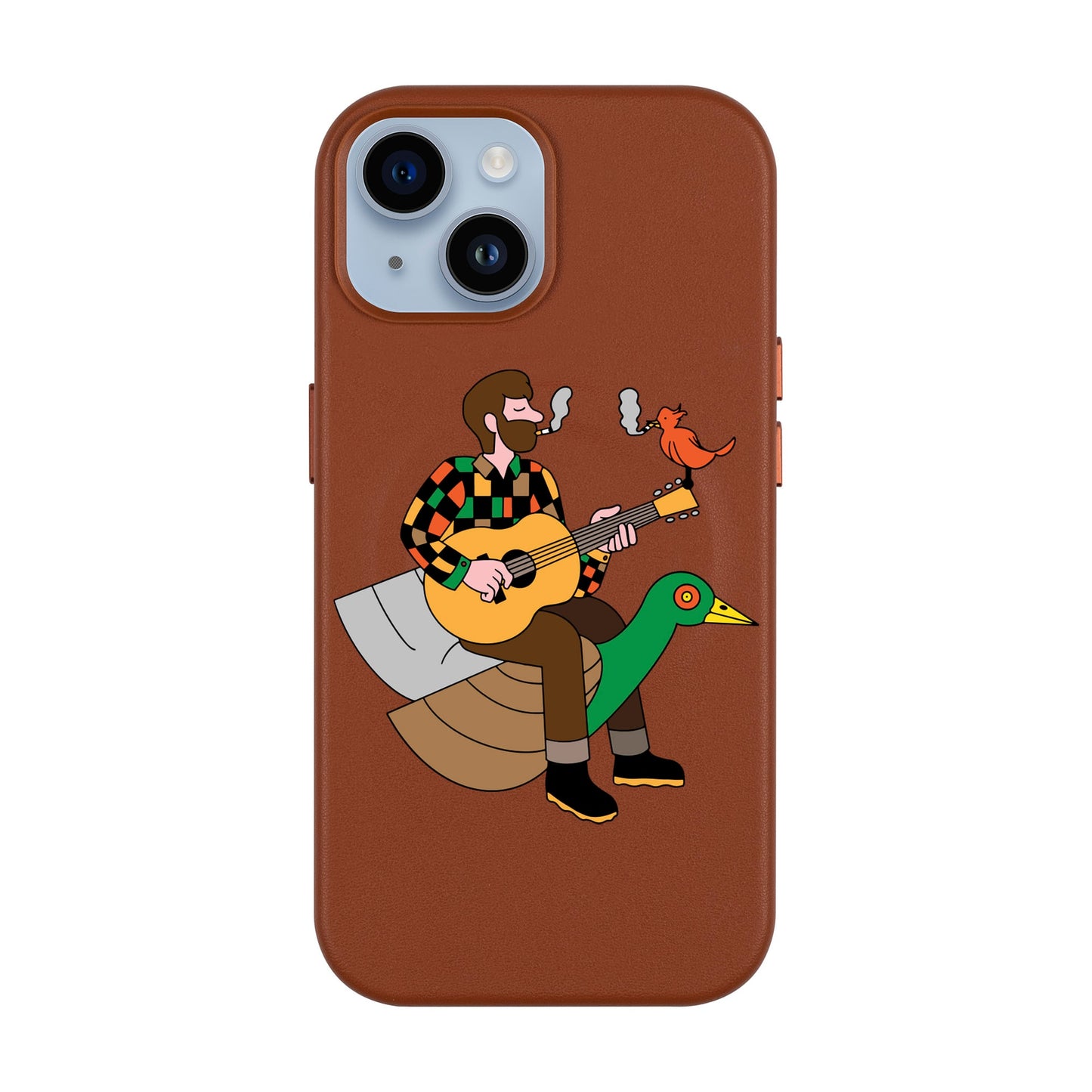 BIRDS OF A FEATHER-Leather Kılıf MagSafe Özellikli - iPhone 13