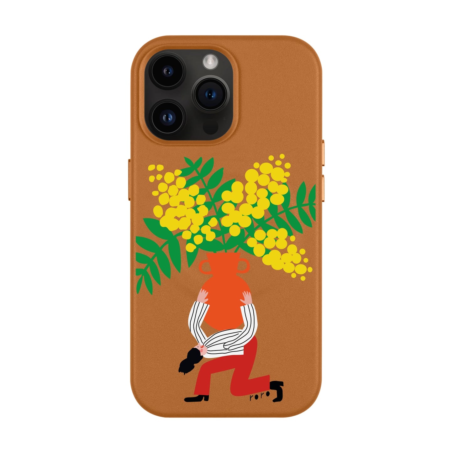 VASE-iPhone 14 Pro Max Leather Kılıf MagSafe Özellikli