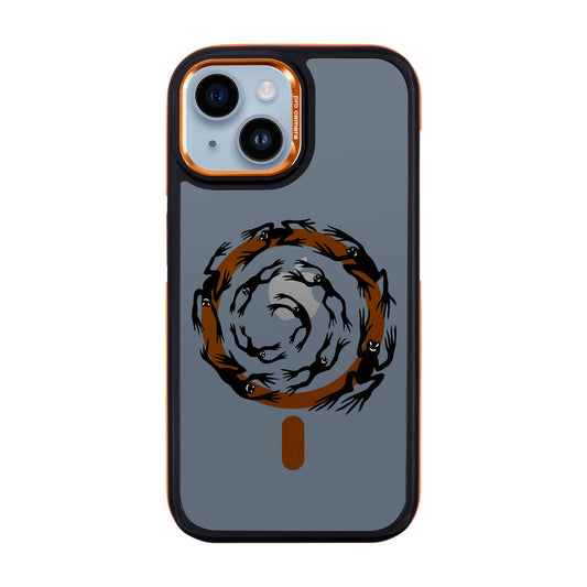 SWIRLING FROGS-iPhone 14 Dark Kılıf MagSafe Özellikli