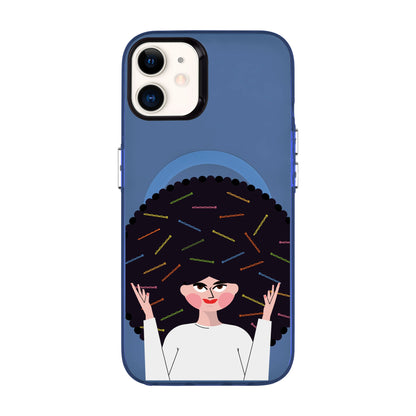 TANGLES OF HAPPINESS-iPhone 12 Hold Kılıf MagSafe Özellikli