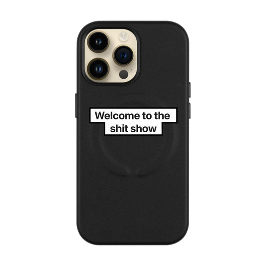 WELCOME-iPhone 14 Pro Max Leather Kılıf MagSafe Özellikli