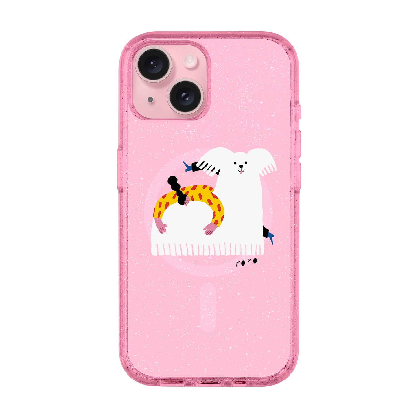 FANCY DOG-iPhone 14 Plus Shiny Kılıf MagSafe Özellikli