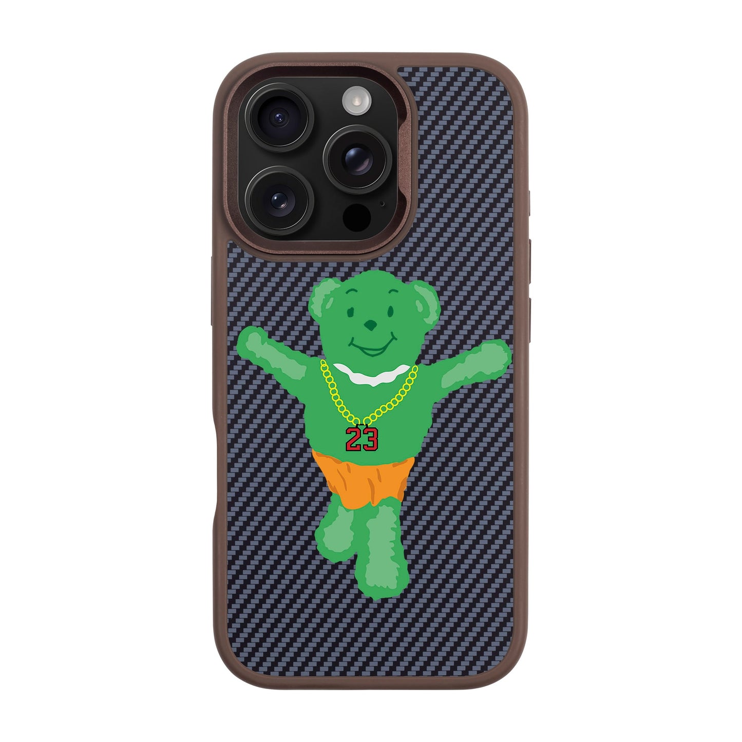 GREEN BEAR-iPhone 16 Pro Plaid Kılıf MagSafe Özellikli