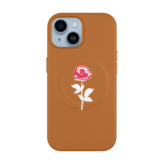 NATUREL ROSE-Leather Kılıf MagSafe Özellikli - iPhone 13