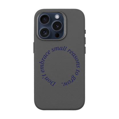 GROW-iPhone 15 Pro Leather Premium Kılıf MagSafe Özellikli