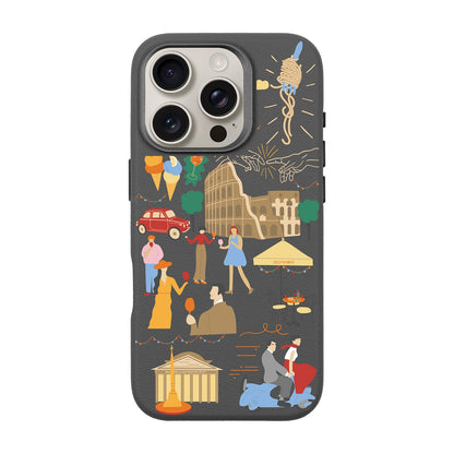 ROMA-iPhone 16 Pro Leather Premium Kılıf MagSafe Özellikli