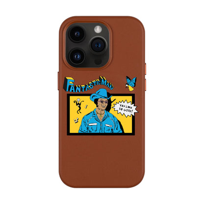 FANTASTIC MAN-iPhone 14 Pro Max Leather Kılıf MagSafe Özellikli