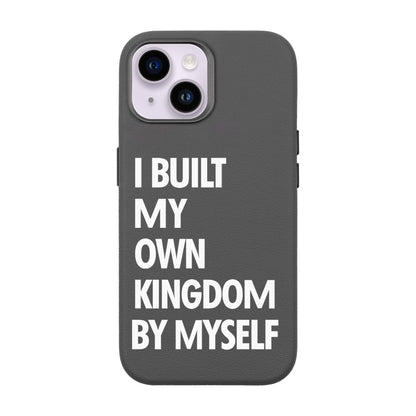 KINGDOM-iPhone 14 Leather Premium Kılıf MagSafe Özellikli