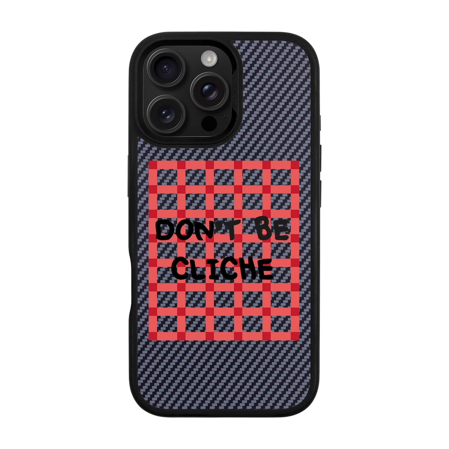 DON'T BE CLICHE-iPhone 16 Pro Max Plaid Kılıf MagSafe Özellikli