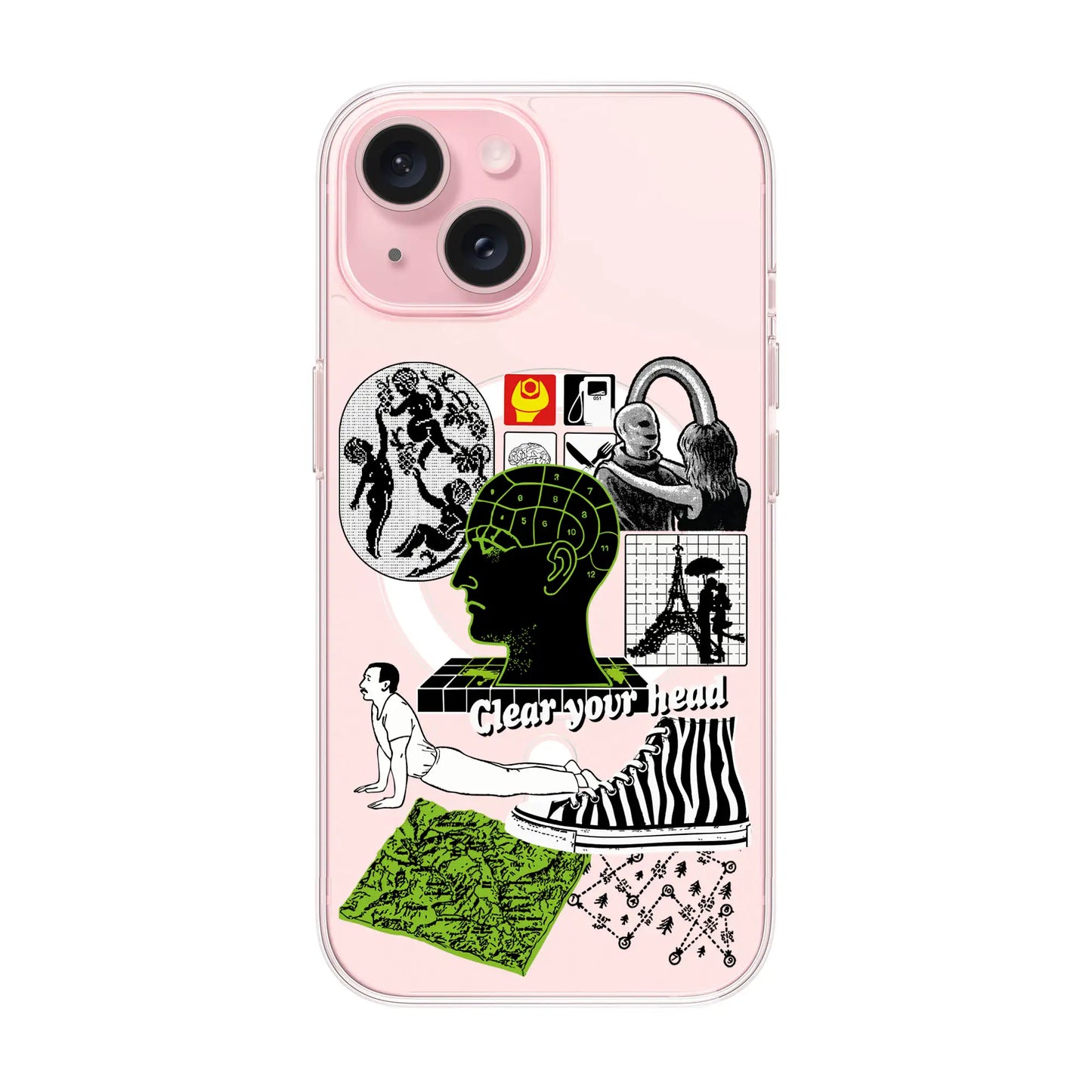 CLEAR YOUR HEAD-iPhone 15 Solid Kılıf MagSafe Özellikli
