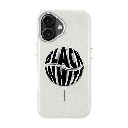 BLACK WHITE-iPhone 16 Plus Radiant Kılıf MagSafe Özellikli