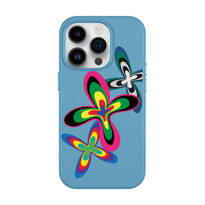 COLOR FLOWER-Leather Kılıf MagSafe Özellikli - iPhone 14 Pro