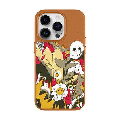 EVERYTHING IS BURNING-Leather Kılıf MagSafe Özellikli - iPhone 14 Pro