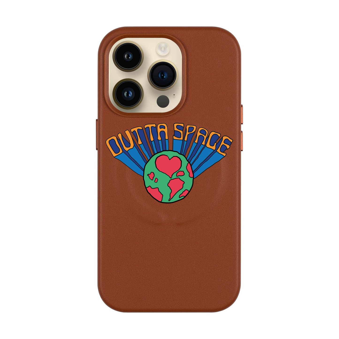 OUTTA SPACE-Leather Kılıf MagSafe Özellikli - iPhone 14 Pro