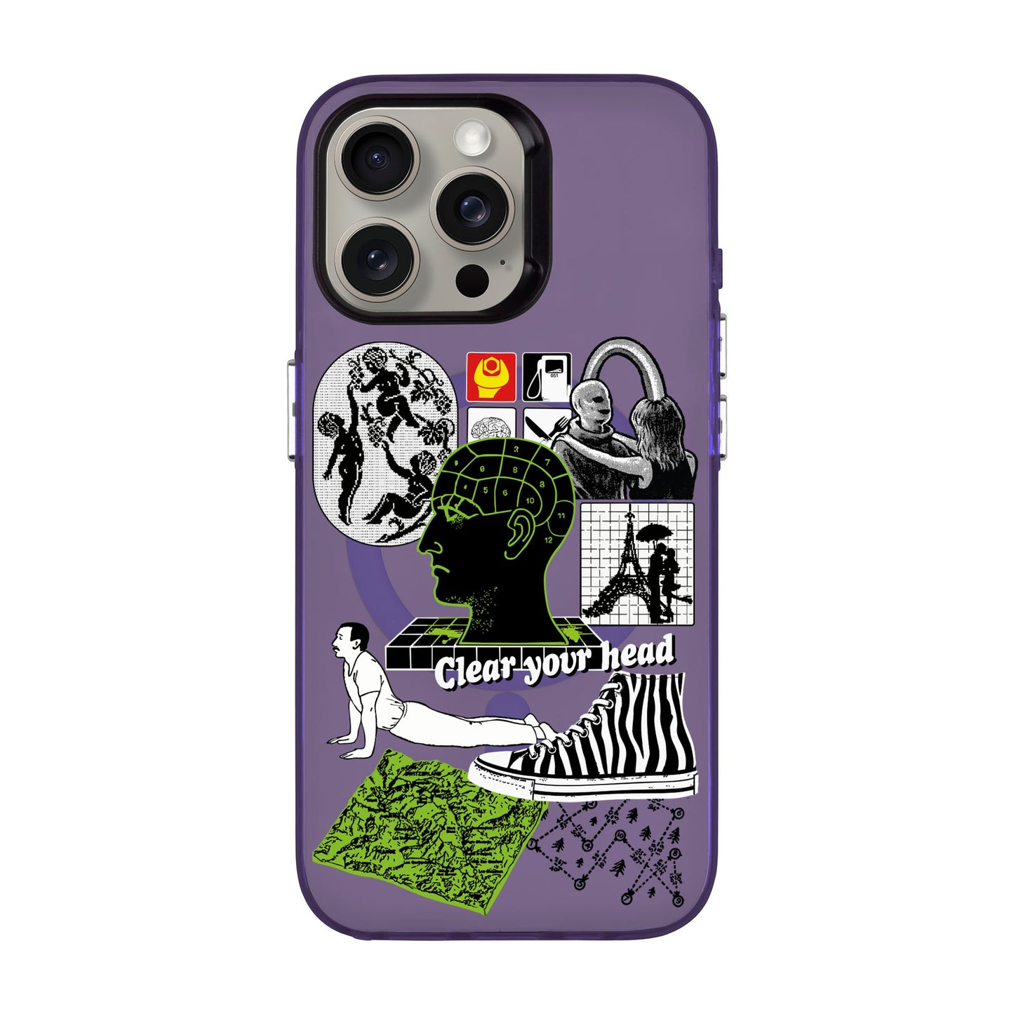 CLEAR YOUR HEAD-Hold Kılıf MagSafe Özellikli - iPhone 15 Pro Max