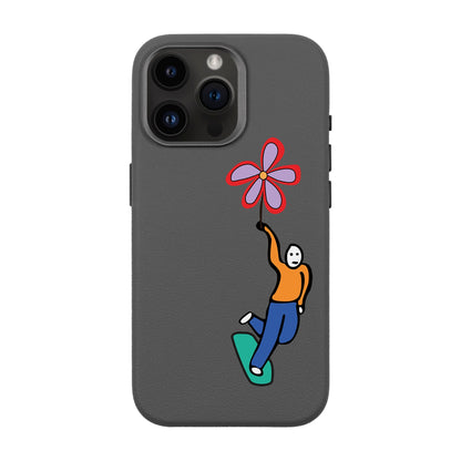 SKATEBOARDER-iPhone 14 Pro Max Leather Premium Kılıf MagSafe Özellikli