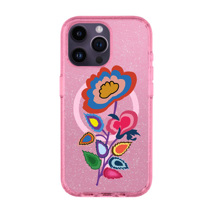 KNITTED FLOWER-iPhone 14 Pro Max Shiny Kılıf MagSafe Özellikli