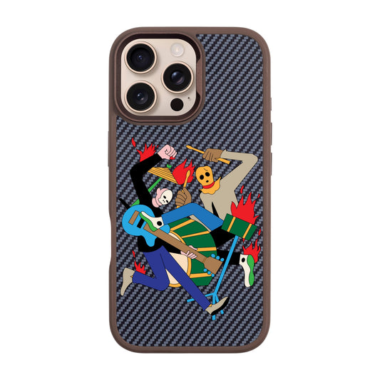 MONSTER MASH-iPhone 16 Pro Max Plaid Kılıf MagSafe Özellikli