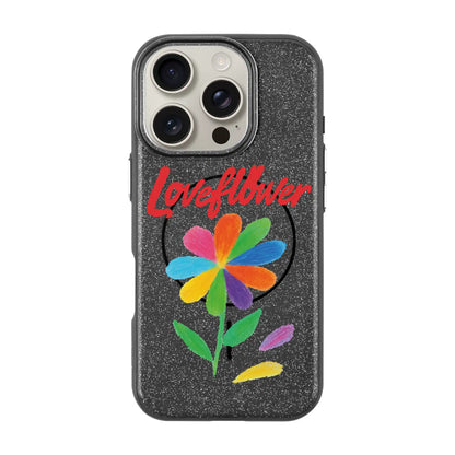 LOVE FLOWER-iPhone 16 Pro Radiant Kılıf MagSafe Özellikli