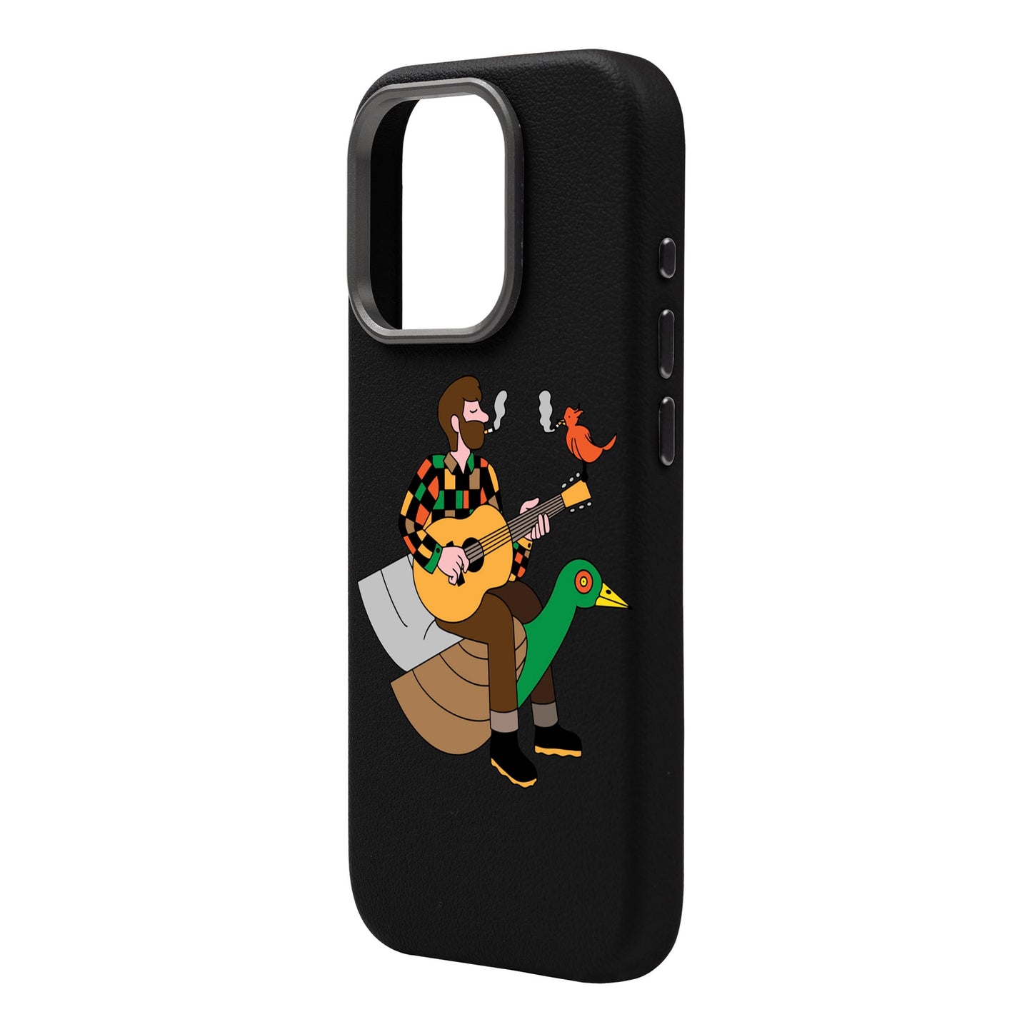 BIRDS OF A FEATHER-iPhone 16 Pro Max Leather Premium Kılıf MagSafe Özellikli