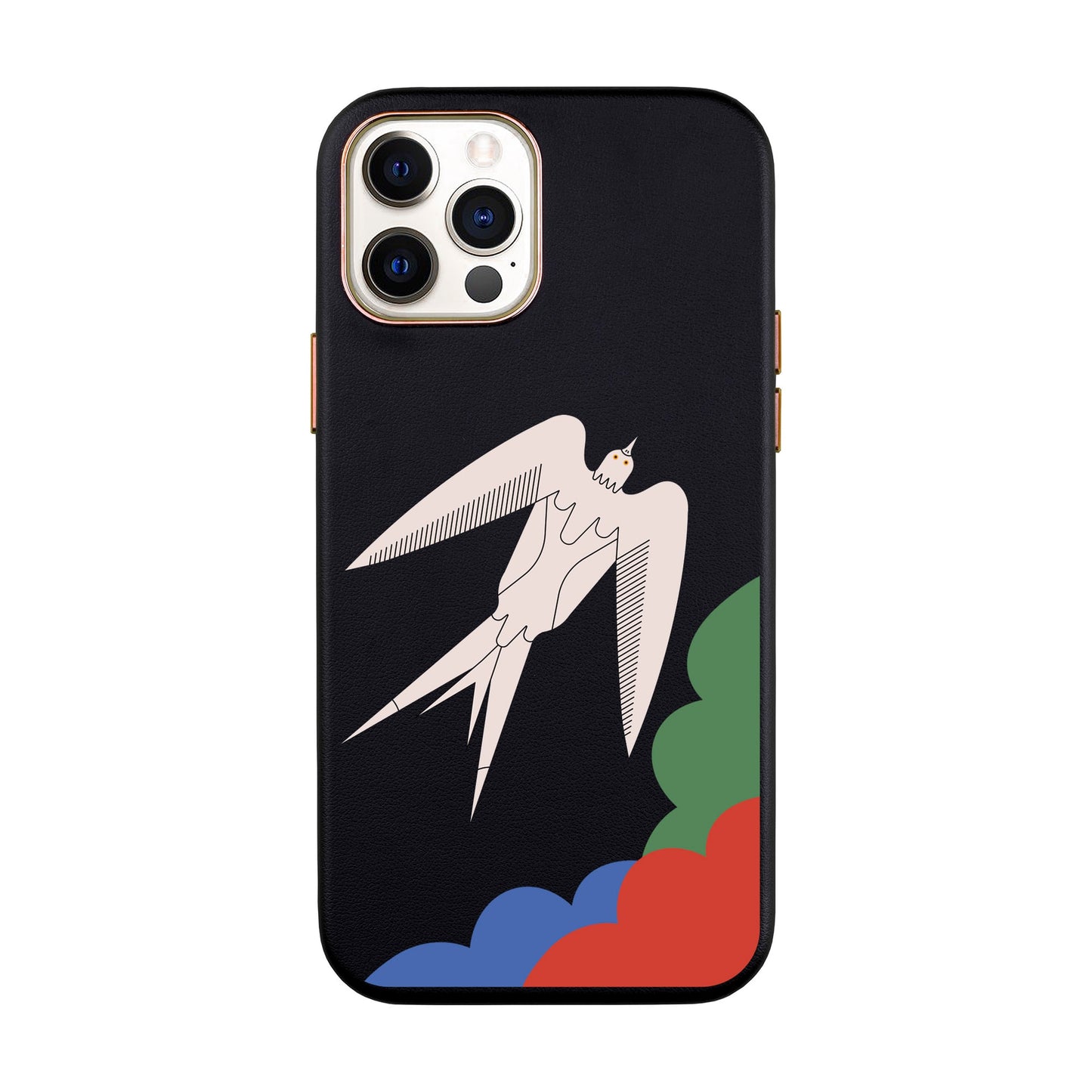 L’OISEAU LIBRE-iPhone 12 Mini Leather Kılıf