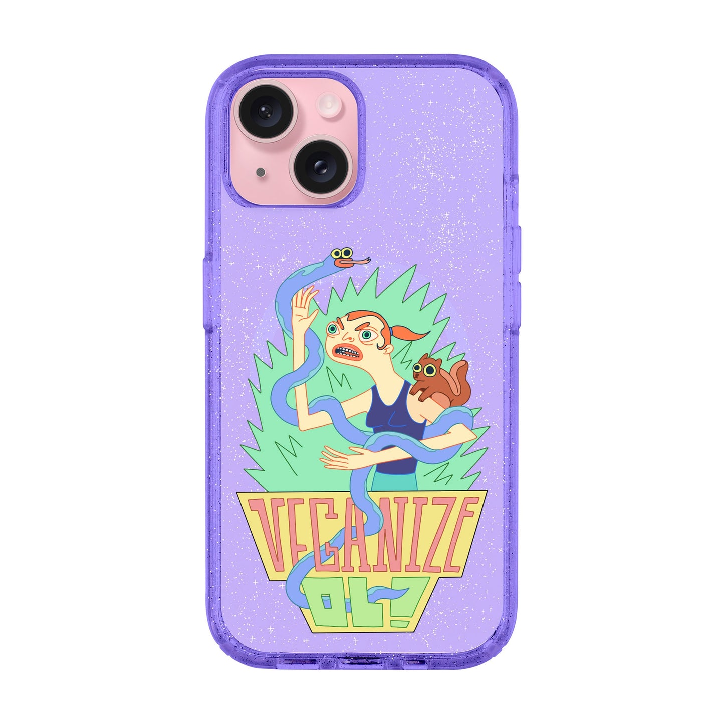 VEGANİZE-iPhone 15 Plus Shiny Kılıf MagSafe Özellikli