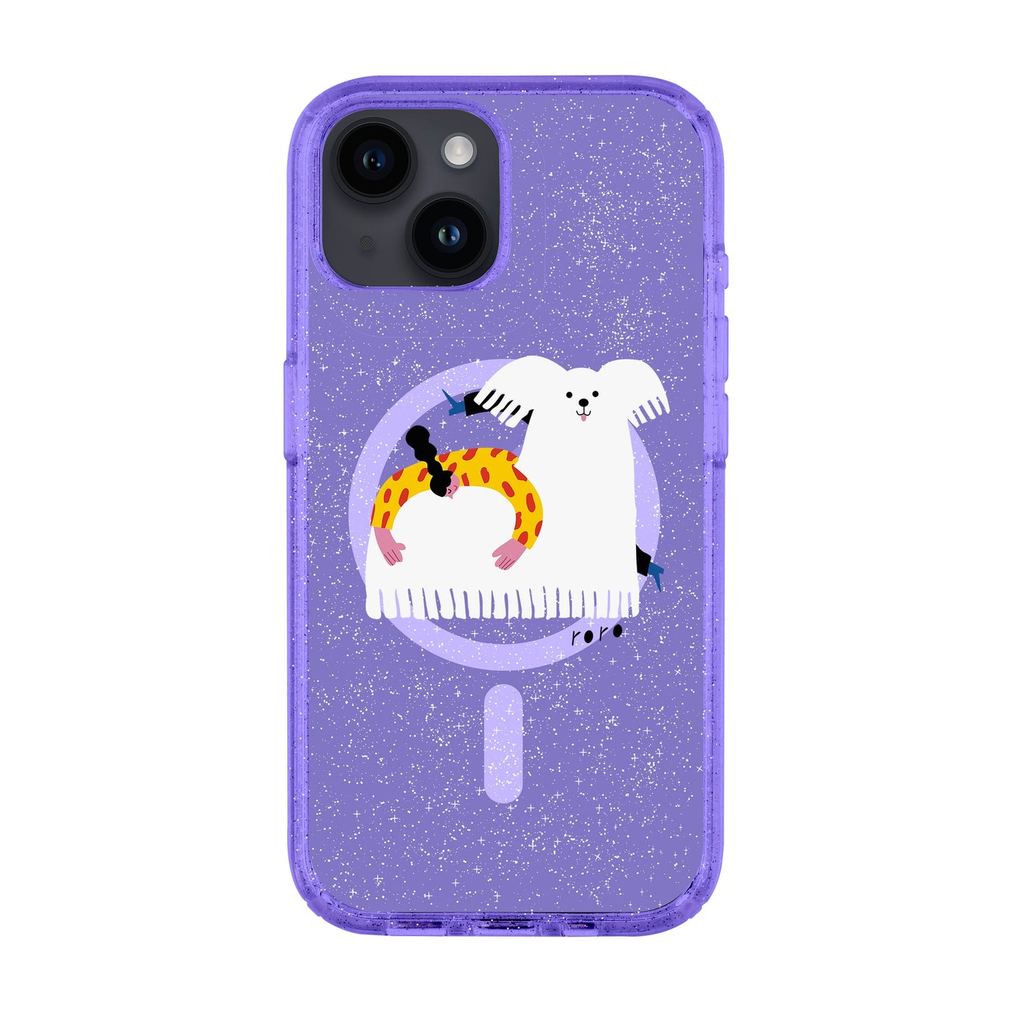 FANCY DOG-iPhone 14 Shiny Kılıf MagSafe Özellikli