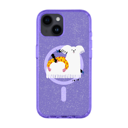 FANCY DOG-iPhone 14 Shiny Kılıf MagSafe Özellikli