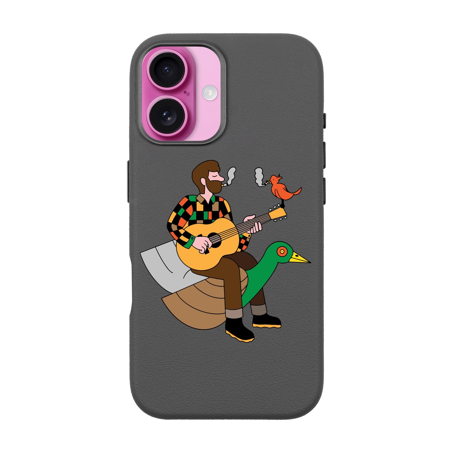 BIRDS OF A FEATHER-iPhone 16 Plus Leather Premium Kılıf MagSafe Özellikli
