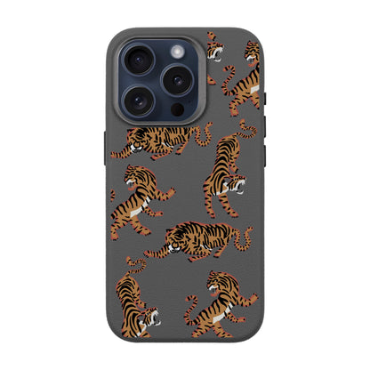 TIGER-iPhone 15 Pro Leather Premium Kılıf MagSafe Özellikli