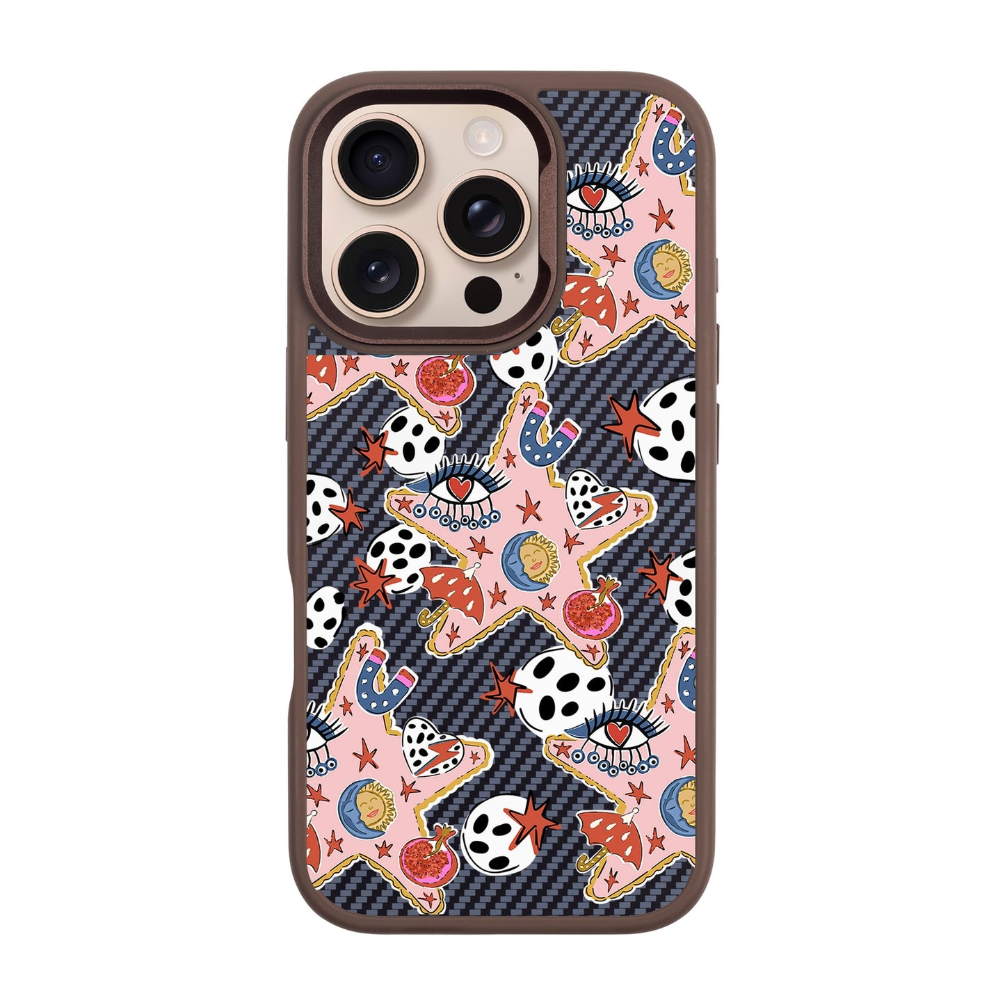 DURUSKO-iPhone 16 Pro Plaid Kılıf MagSafe Özellikli