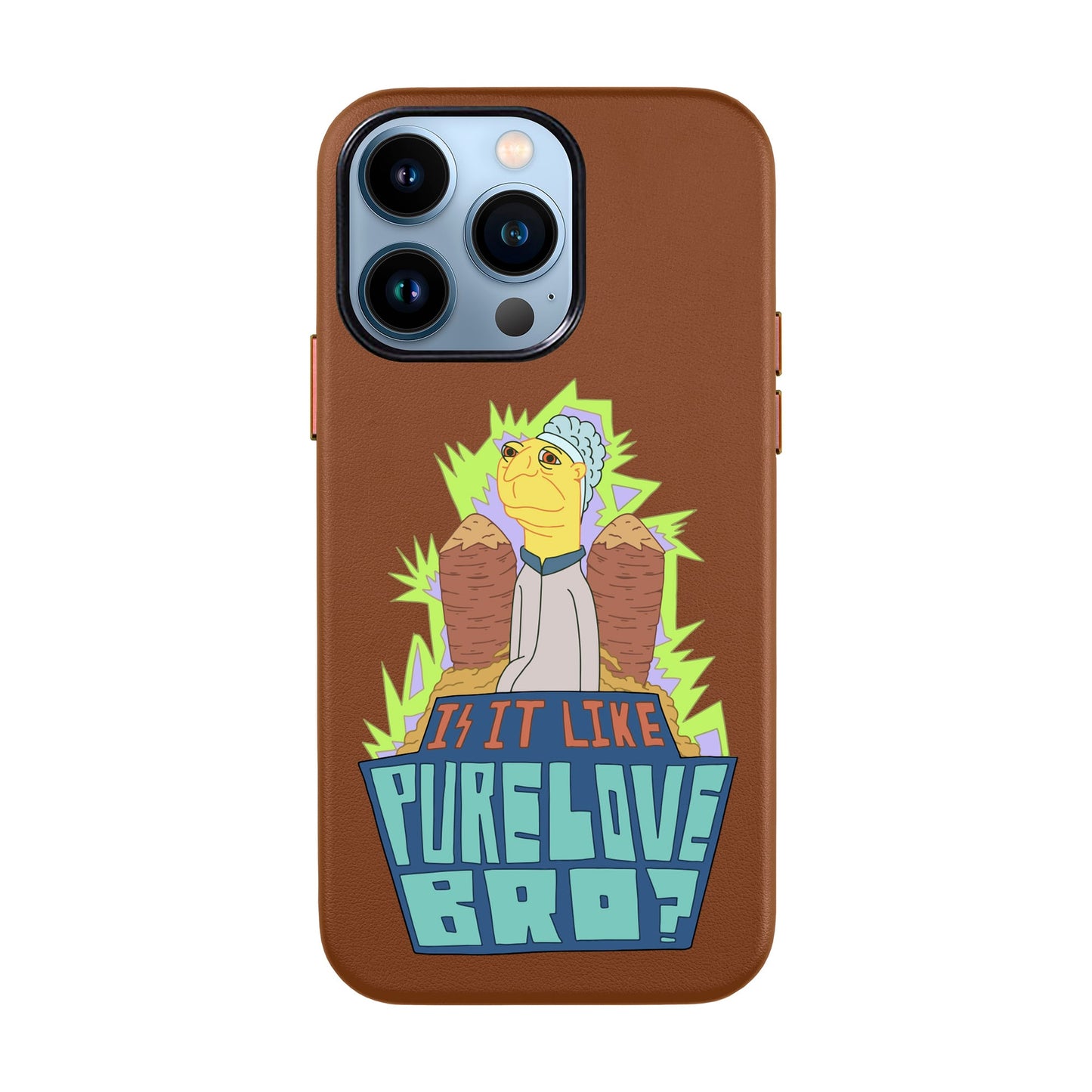 PURE LOVE-iPhone 13 Pro Leather Kılıf