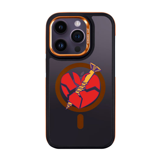 BROKEN HEART-iPhone 14 Pro Dark Kılıf MagSafe Özellikli