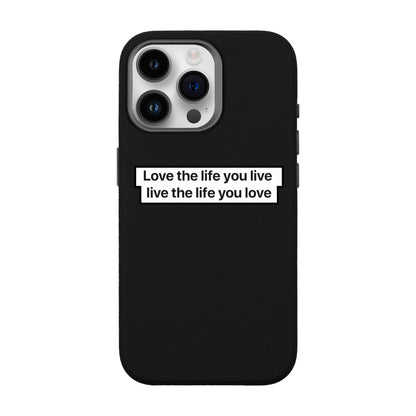 LOVE THE LIFE-iPhone 14 Pro Max Leather Premium Kılıf MagSafe Özellikli