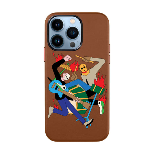 MONSTER MASH-iPhone 13 Pro Max Leather Kılıf