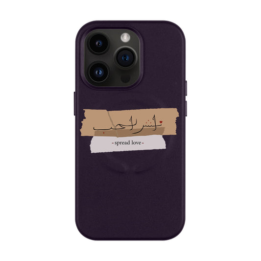 SPREAD LOVE-Leather Kılıf MagSafe Özellikli - iPhone 14 Pro