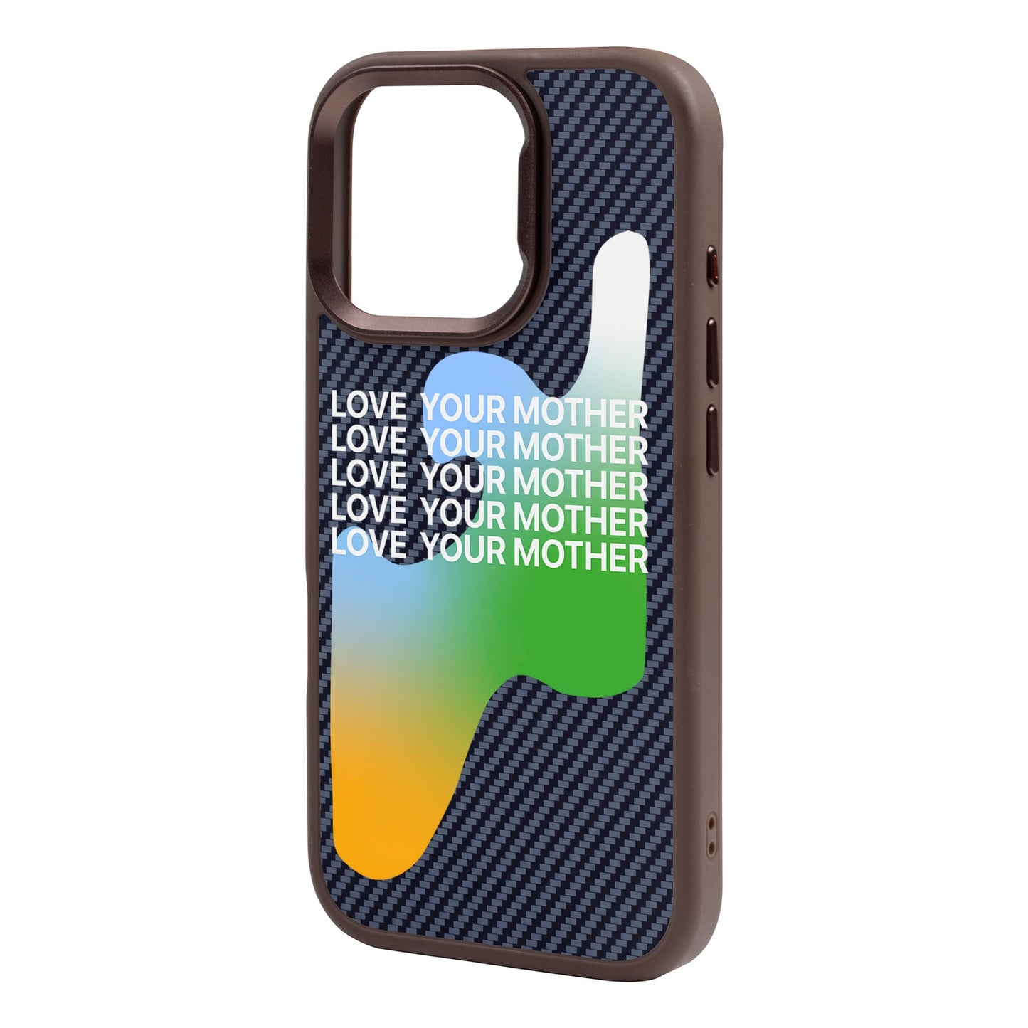 LOVE YOUR MOTHER-iPhone 16 Pro Plaid Kılıf MagSafe Özellikli
