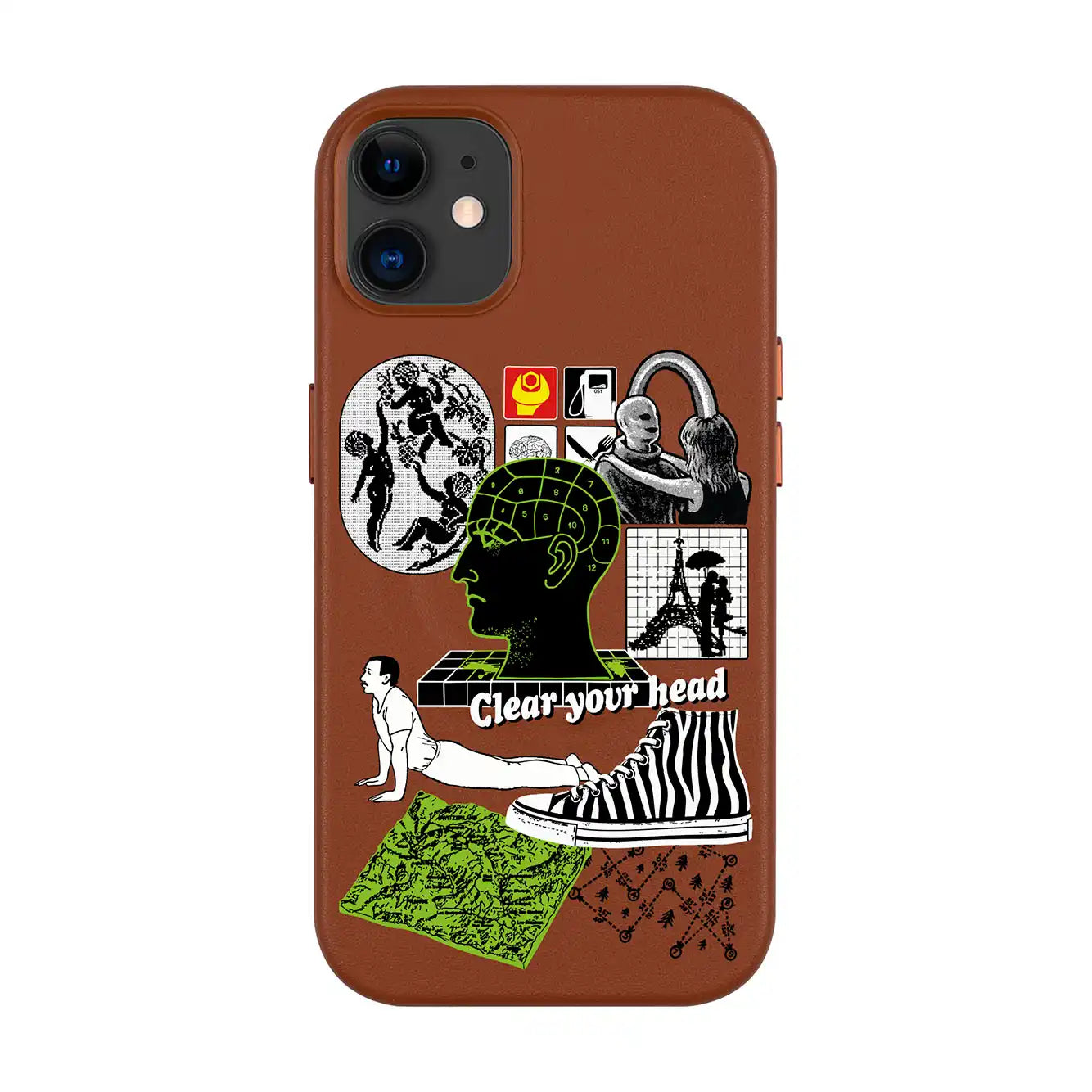CLEAR YOUR HEAD-iPhone 11 Leather Kılıf MagSafe Özellikli