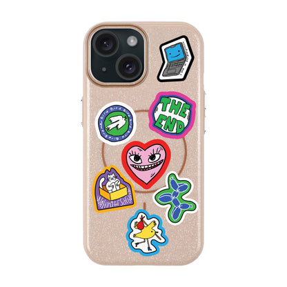 TŌTEN STICKERZ-iPhone 15 Plus Radiant Kılıf MagSafe Özellikli